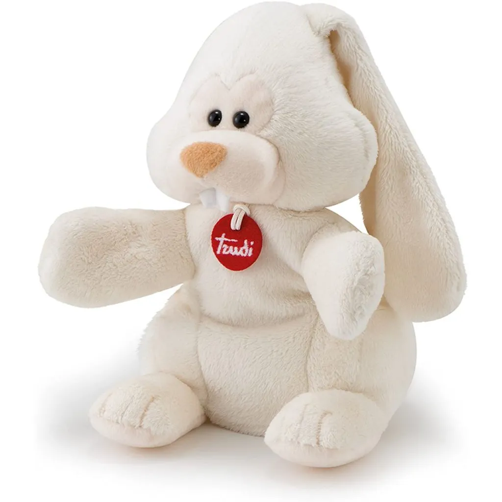 Marionnette à Main Lapin Virgil en Peluche Douce pour Éveil Bébé Trudi - 2