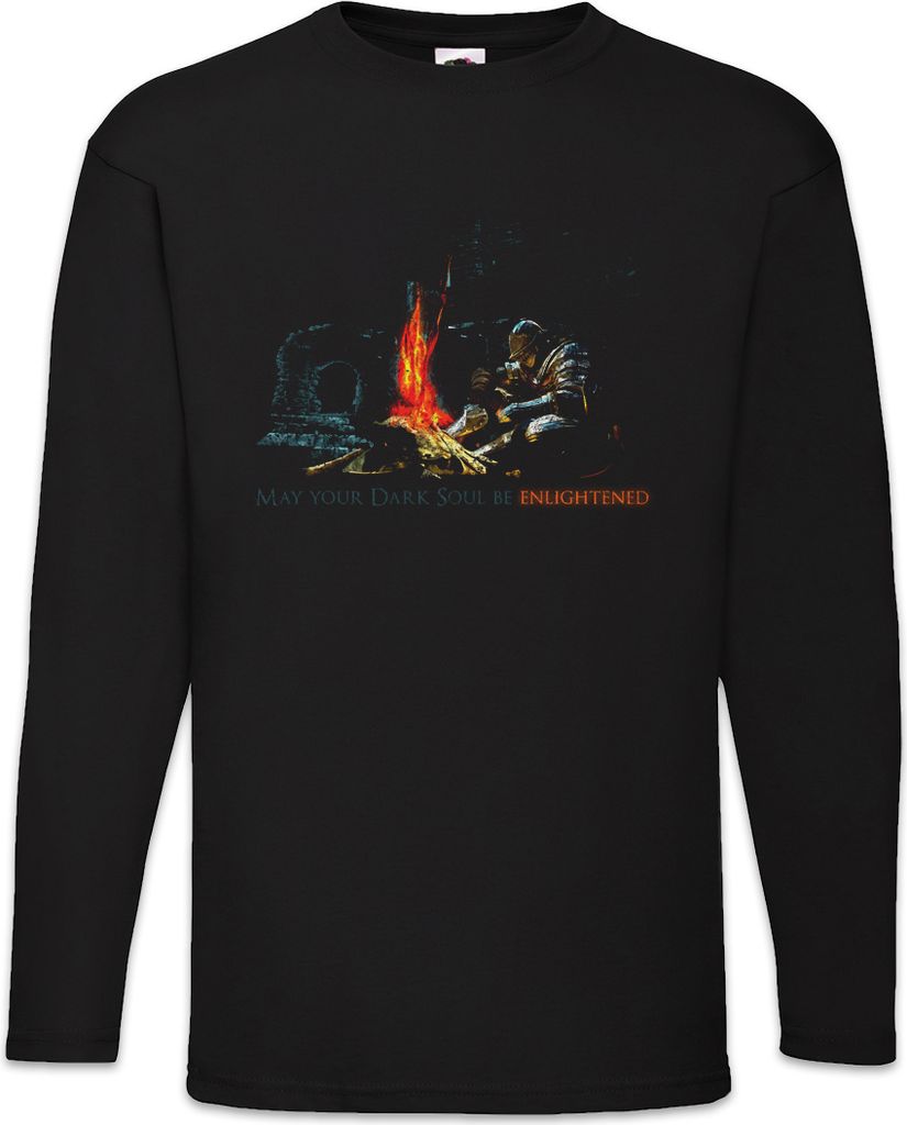 Urban Backwoods Enlightened Soul, Langarm T-Shirt, Farbe: Schwarz, Größe: M