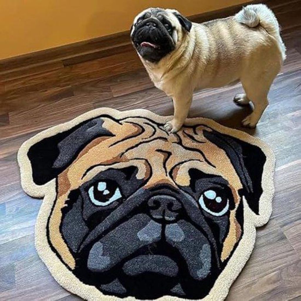 Hundebilderrugbekleidung - Gepersonalisiertes unregelmäßiges Bett für Hunde und Katzen - Erinnerungsgeschenk (60 * 60 cm)