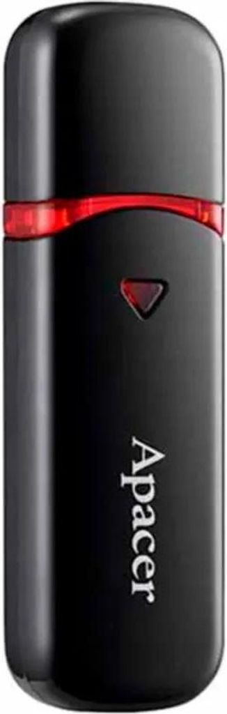 Apacer USB flash disk, USB 2.0, 32GB, AH333, czarny, AP32GAH333B-1, USB A, z osłoną