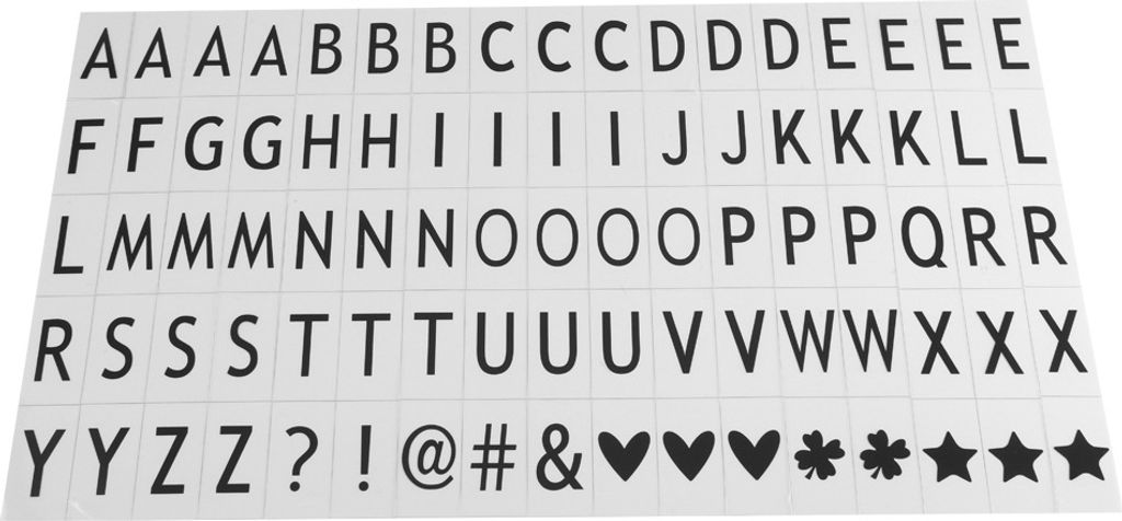85 stücke Schwarz Buchstaben Zeichen DIY Für A4 LED Filmischen Licht Box Home Party Hochzeit Decor