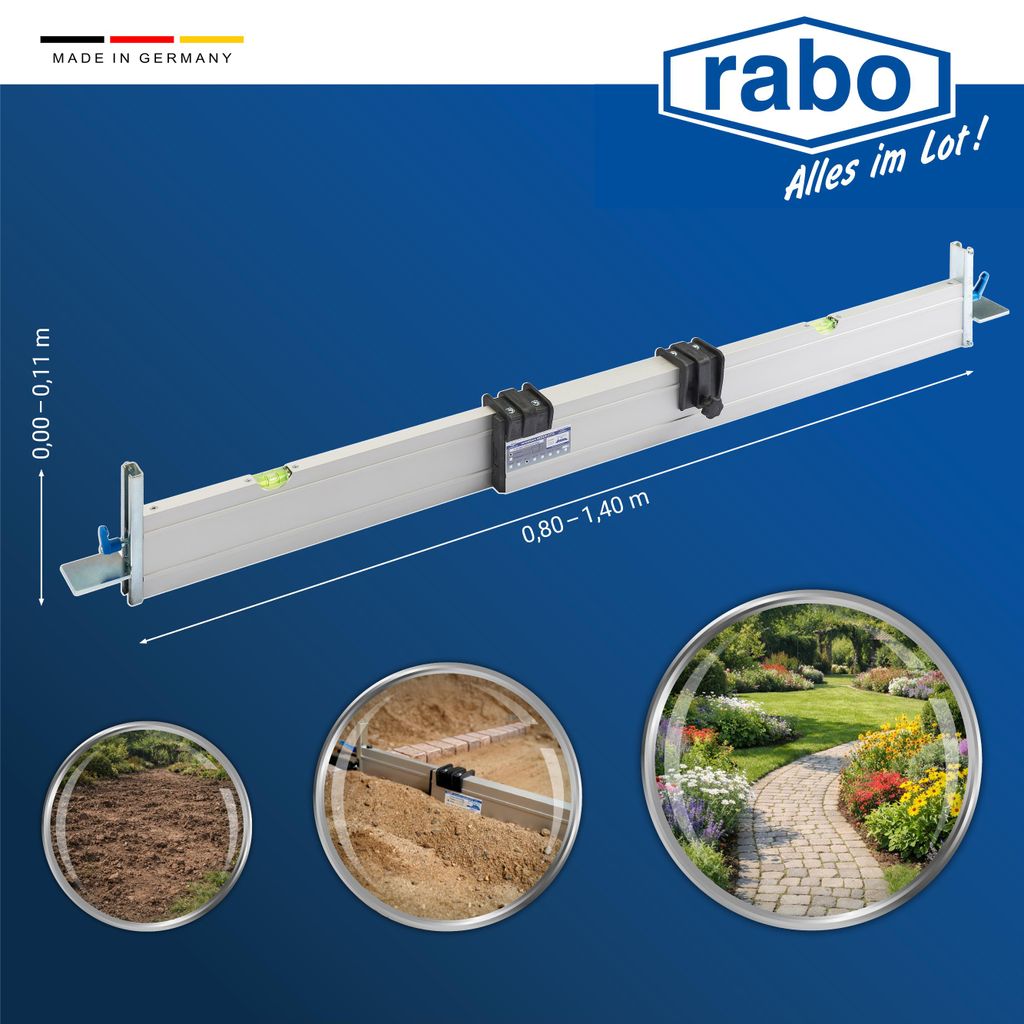 rabo stufenlos verstellbare Abziehschiene (außen) Produktbild 