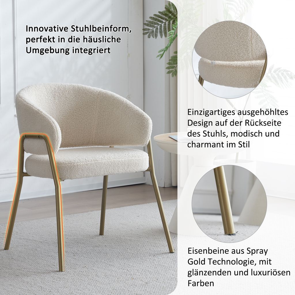 Flieks Polsterstuhl 6er Set, Wohnzimmerstuhl mit Produktbild 7