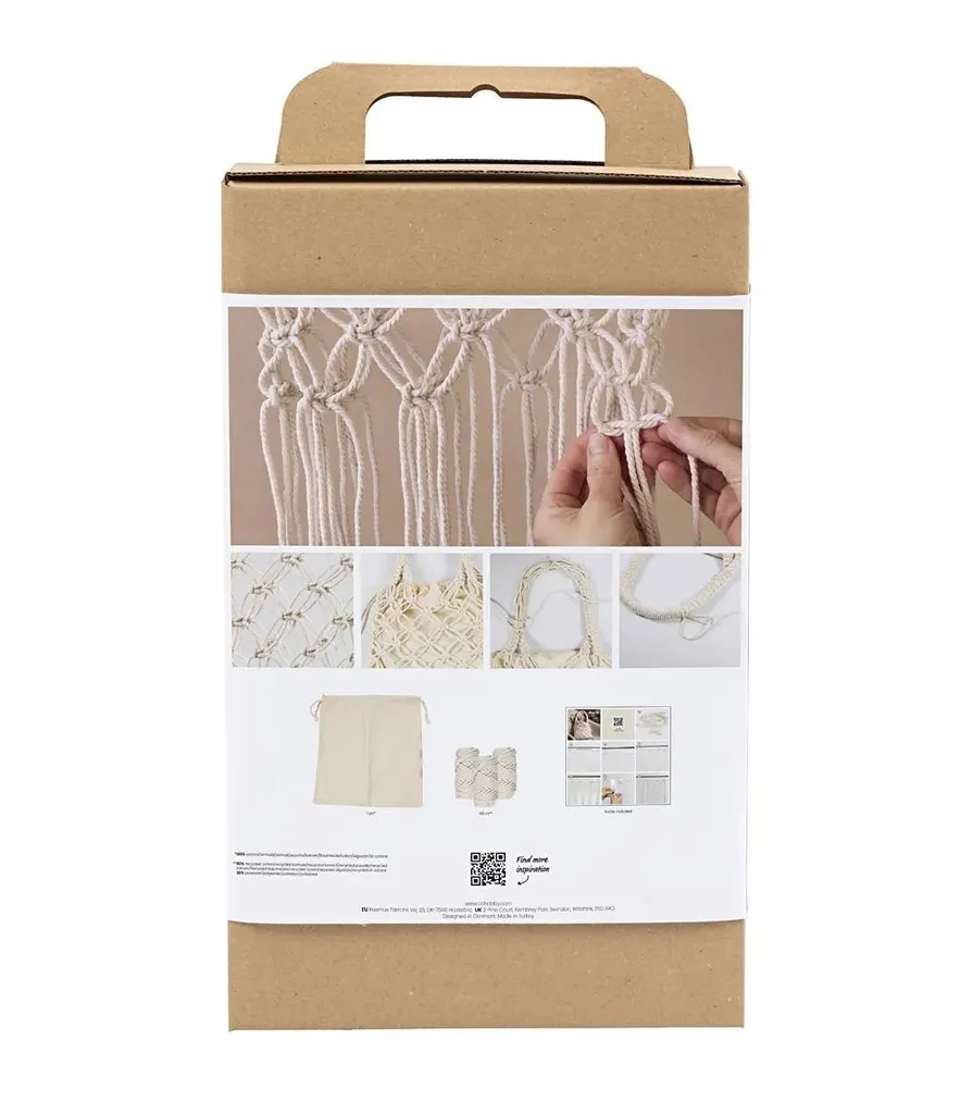 Apprendre le Macramé Facilement : Kit Complet Sac Blanc Style Boho