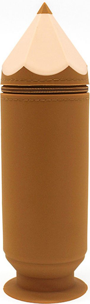 Federmäppchen, Stifthalter in Stiftform aus Silikon, praktischer Saugnapf-Design, Make-up-Pinselhalter für zu Hause