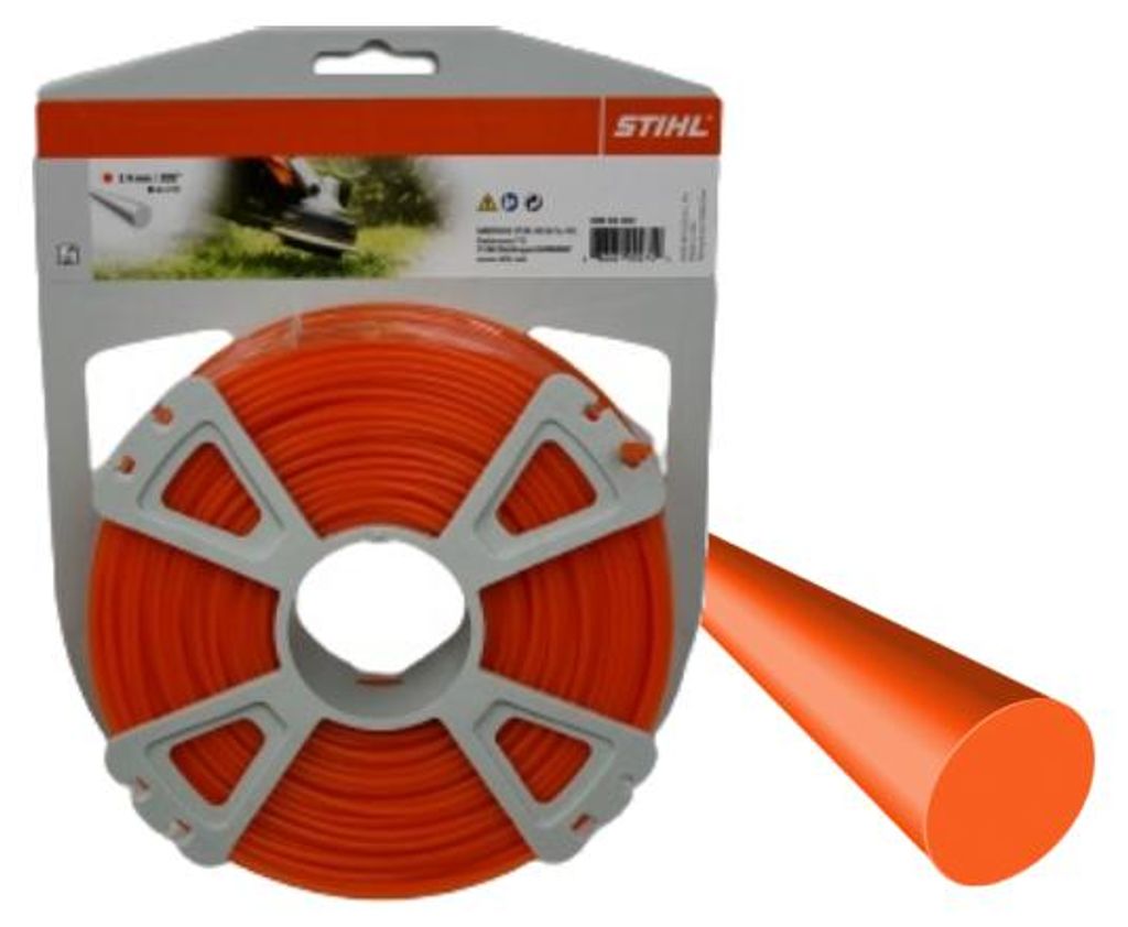 Stihl 9302340 Polyamid-Kunststoff-Mähfaden, Orange 2.4 mm x Produktbild 