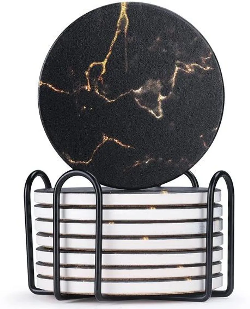 Sous-verres céramique absorbants contre taches et rayures sur table