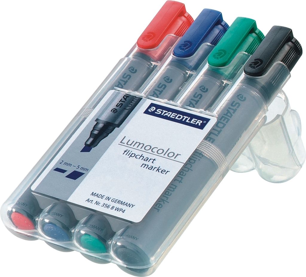 STAEDTLER Flipchartmarker Lumocolor 4St Box