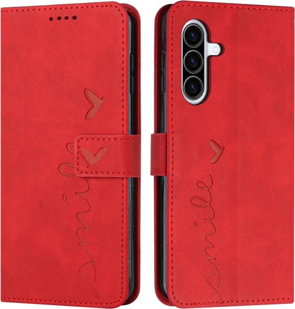 Samsung Galaxy A56 Hülle - Coverup Smile Klapphülle - Rot