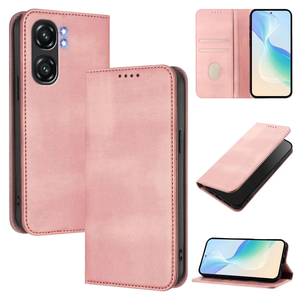 TEYYOS Cover Custodia Folio in Pelle per Oukitel C58/Oukitel C58 Pro, Premium PU/TPU Portafoglio Case con Slot per Schede, Flip Wallet Libro - Rosso