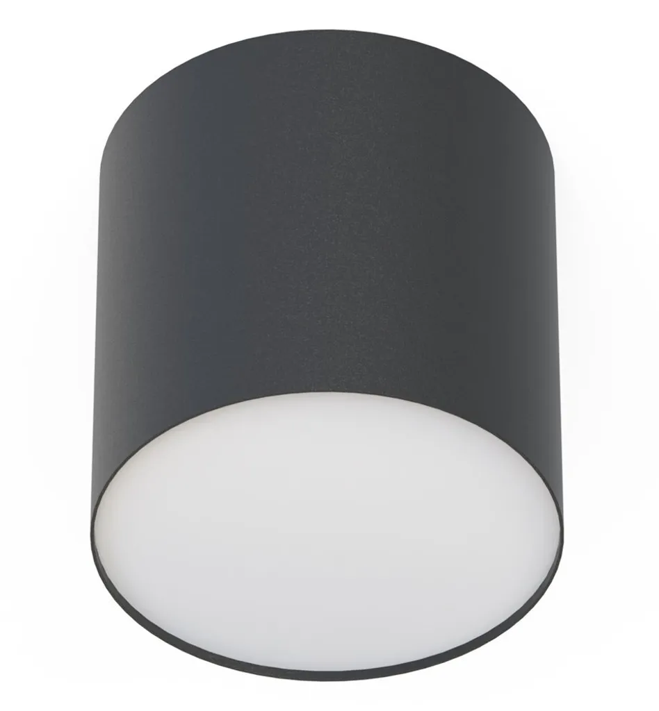 Éclairage de plafond LED noir POINT PLEXI pour salon ou couloir