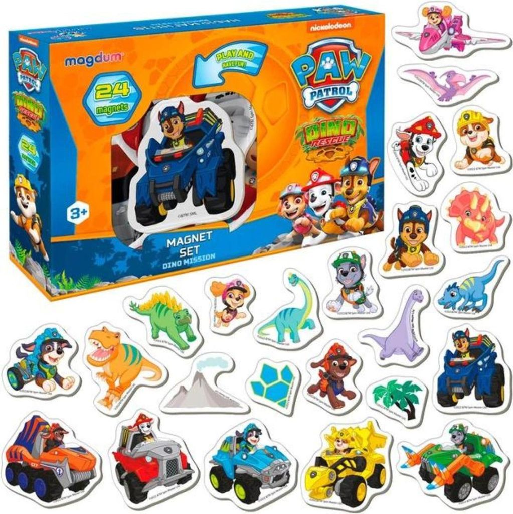 Paw Patrol Dino-Magnet-Set Paw Patrol Hunde Dinosaurier Puzzle Ml4034-05