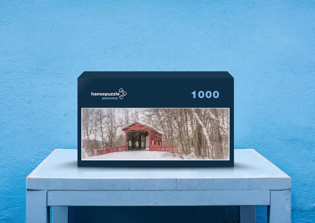 hansepuzzle 37370 - Vermont Puzzle, 1050 Teile, Natur, 60,0 x 46,0cm mit hochwertiger Aufbewahrung, Kartonbox und wiederverschließbarem Beutel
