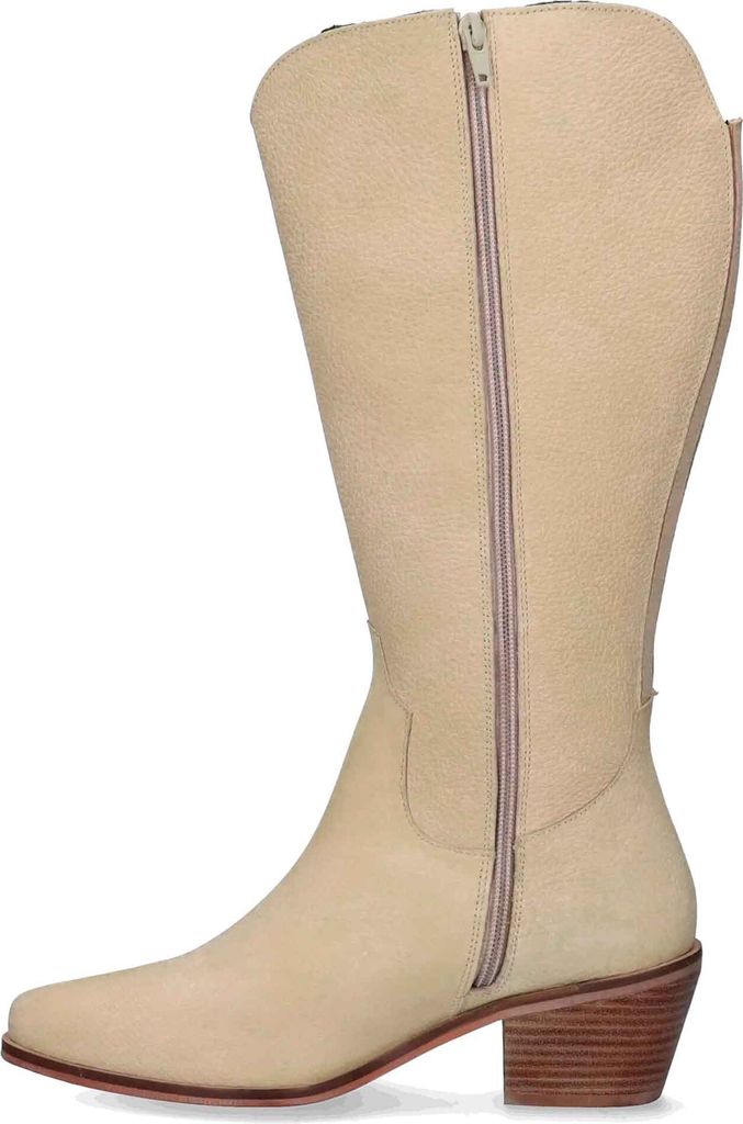 JJ Footwear Camberley Stiefel in Übergrößen Beige 1164008-051Beige in Weite XXL