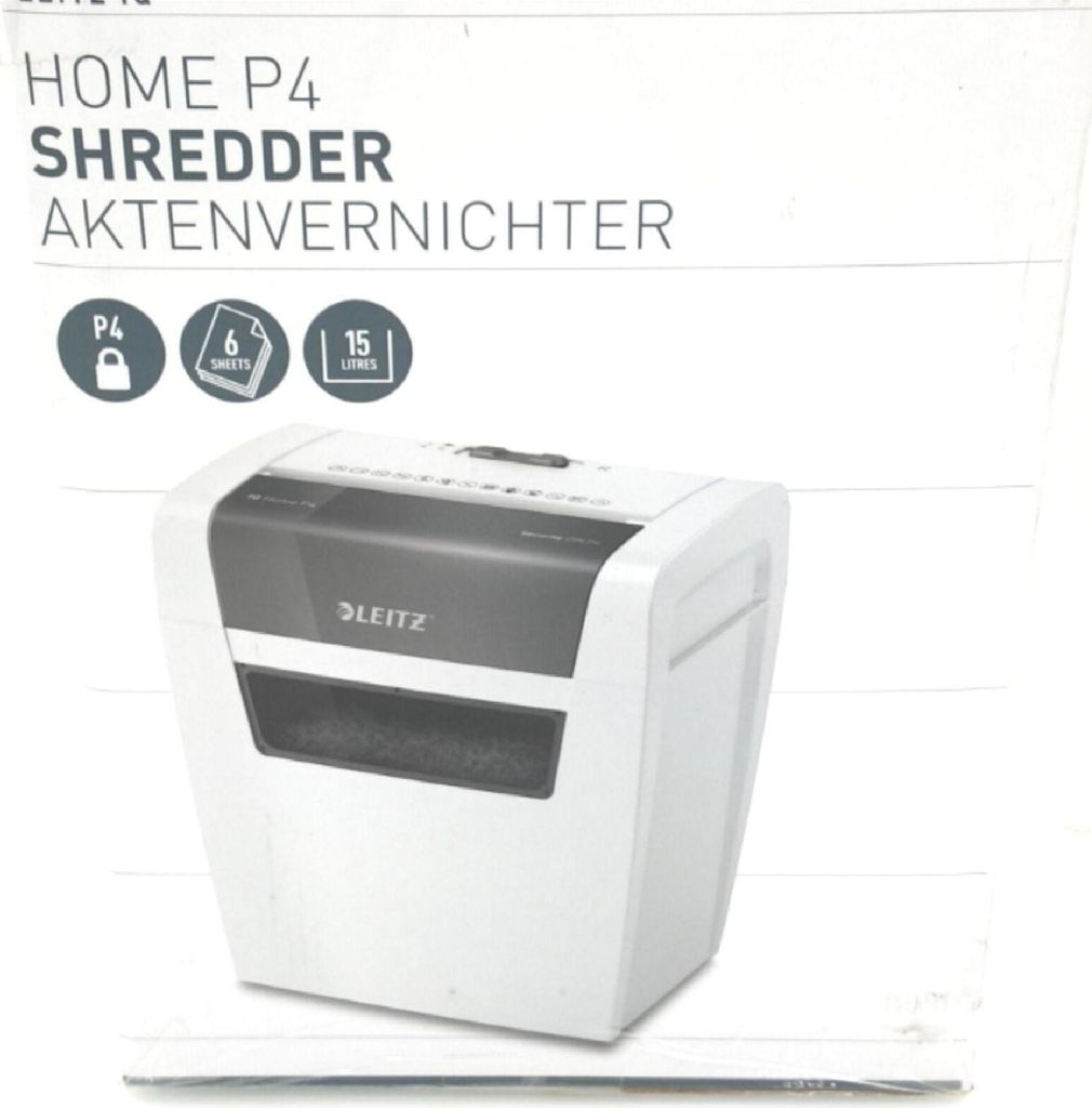 LEITZ IQ Home Aktenvernichter mit Partikelschnitt P-4, 4 x Produktbild 24