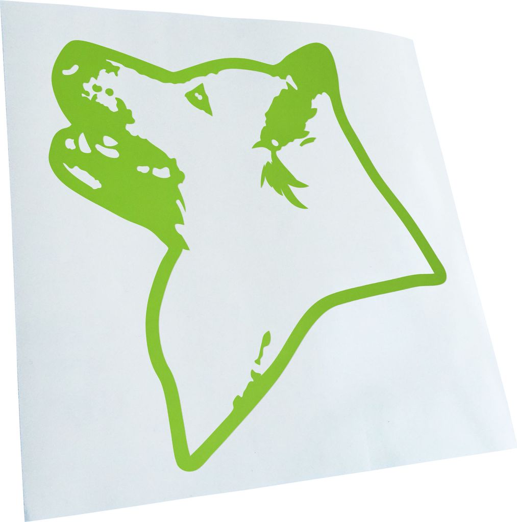 Kiwistar - Autoaufkleber - Icelandic Sheepdog Hund - Lindgrün - 24x22cm - Aufkleber für Auto, Laptop, Fahrrad, LKW, Motorrad Mehrfarbig JDM Decal...