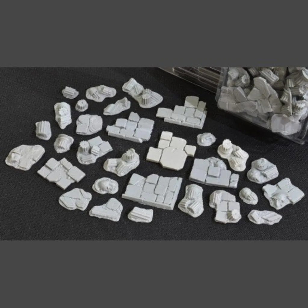 Gamers Grass Basing Bits Temple Resin - Éléments de Décor non Peints