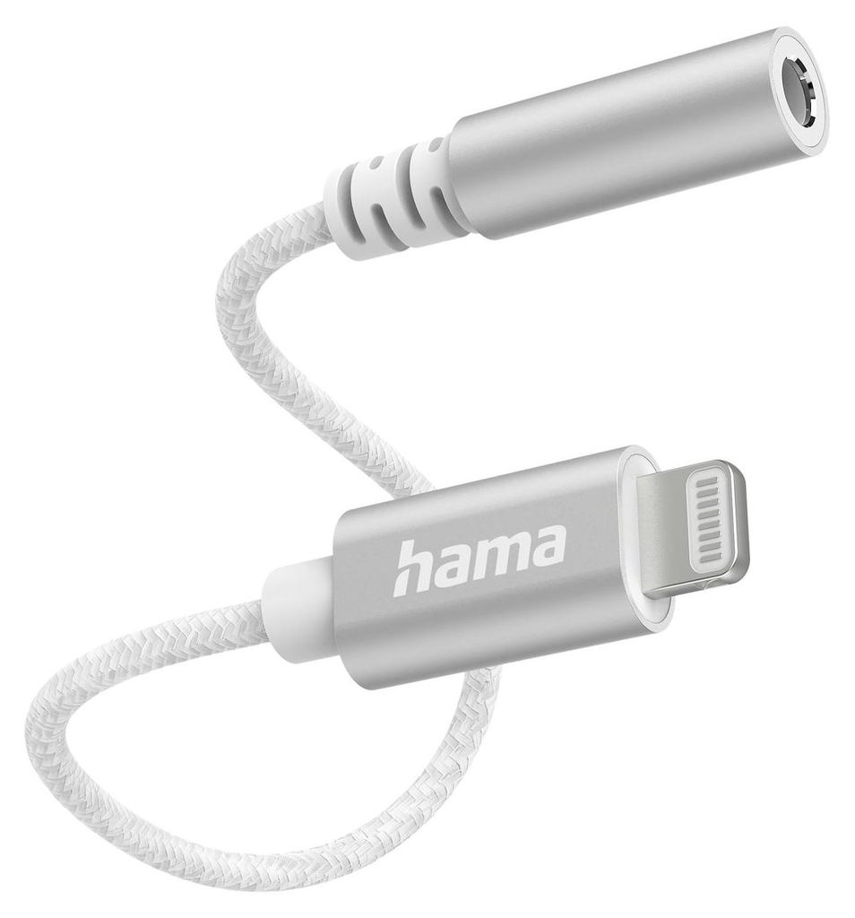Aux-Adapter Lightning  3,5-mm-Klinke-Buchse, Weiß Produktbild 