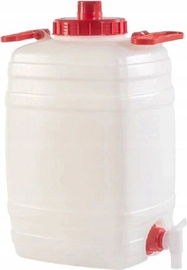 Wasserkanister Behälter Wassertank mit Deckel und Hahn Camping Kanister 20l weiß