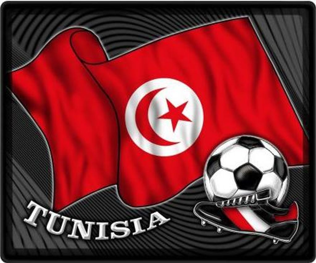 Mousepad Mauspad - Tunesien Fahne Fußball - 83173 Gr. 24 x 20cm