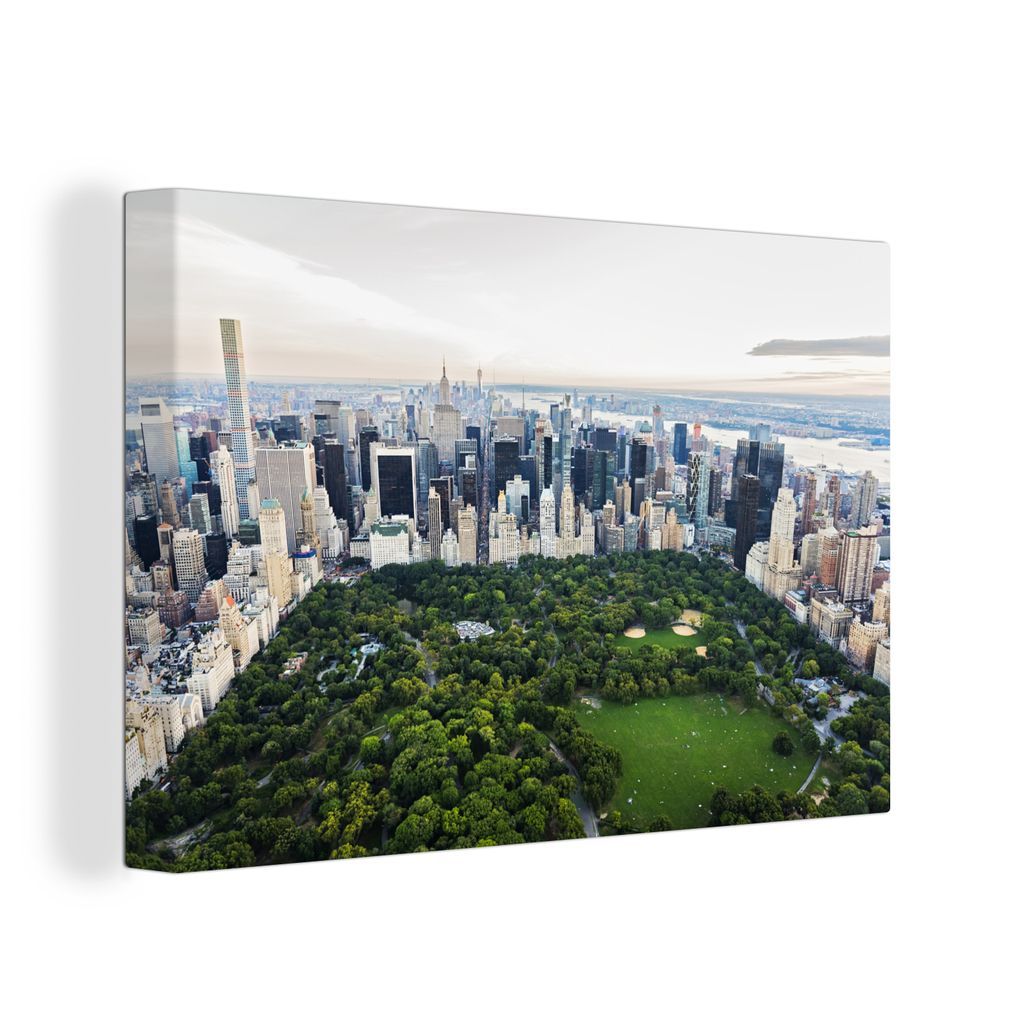 OneMillionCanvasses - Leinwandbilder - 150x100 cm, New York - Central Park - Natur, Wandbilder Kunstdruck Wanddekoration
