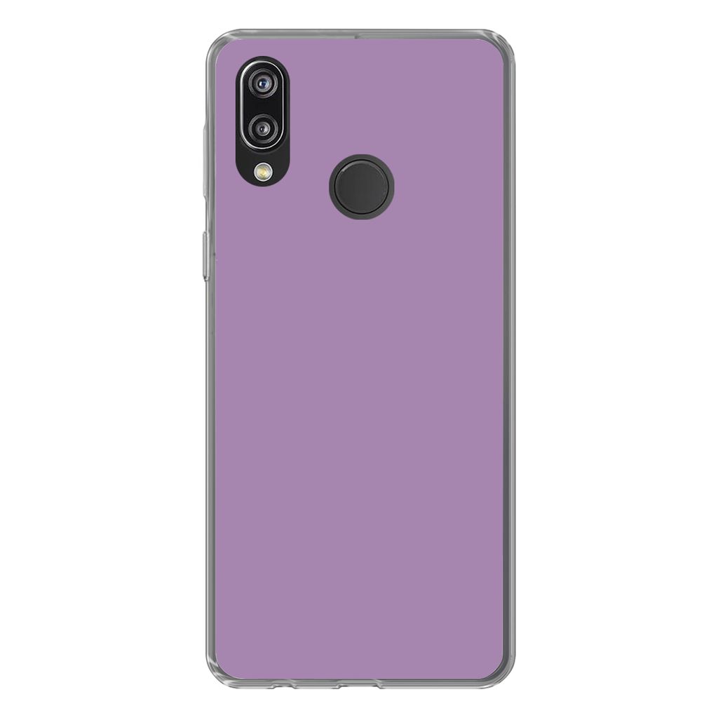 MuchoWow Handyhülle Schutzhülle Hülle für Huawei P20 Lite (2020) Innenbereich - Violett - Farben - Farbe - Einfarbig Silikon Softcase Handy H...