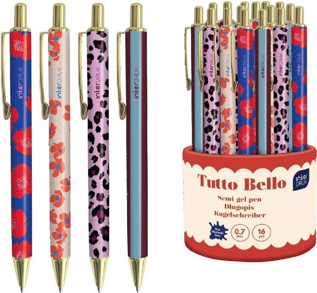 Stylo métal Tutto Bello Nieb automatique avec pointe moyenne - 16 pcs