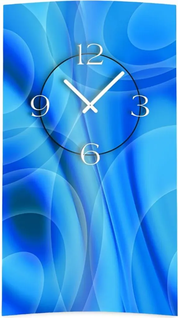 Horloge murale silencieuse : fini le tic-tac avec ce design bleu 3D