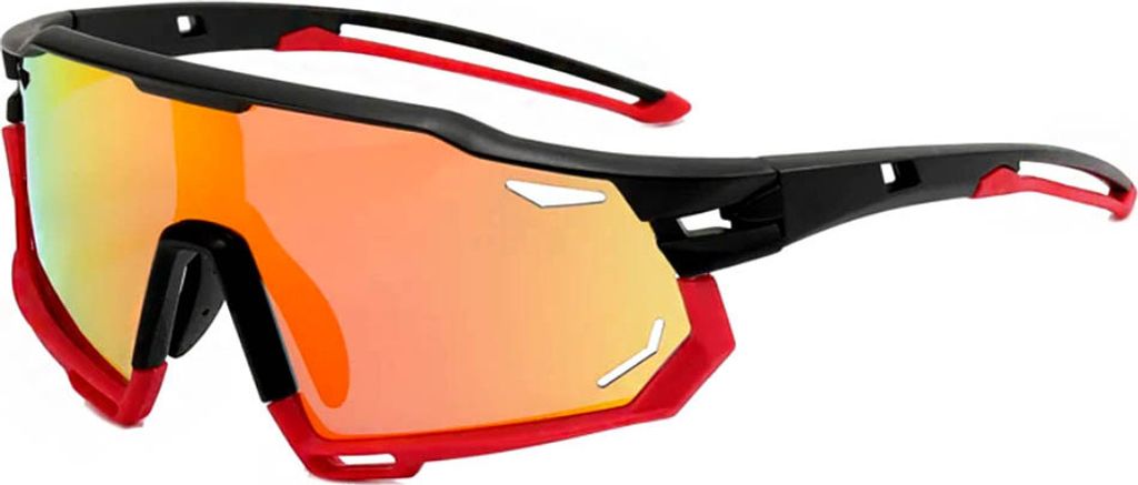 VeyRey sport polarisierte sonnenbrille Muscle rot/orange gläser