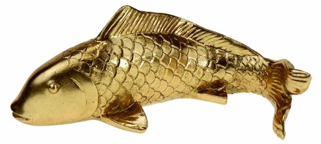 Decorazione da parete pesce oro figura 24cm marittimo Immagine del prodotto 