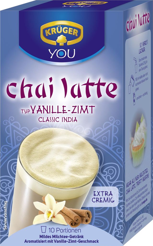 KRÜGER YOU Chai Latte 10029021 Vaniglia-Cannella 10 pz Immagine del prodotto 