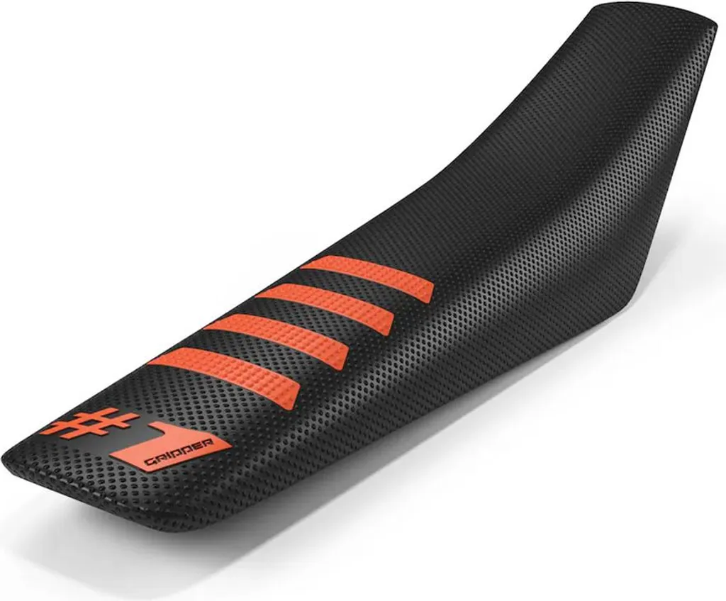 Housse de Siège Antidérapante Onegripper Ribbed Noire pour Motocross