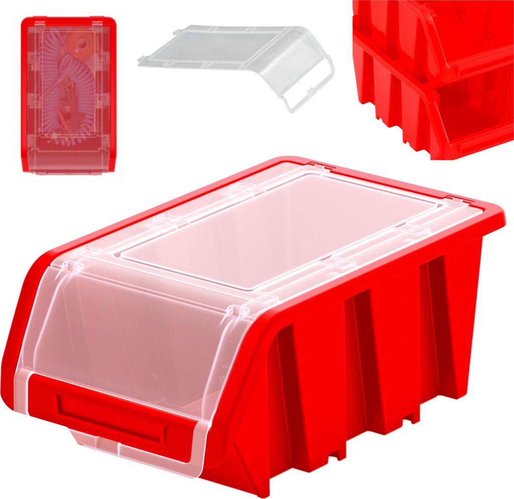 Aufbewahrungsbox TRUCK PLUS - rot Produktbild 