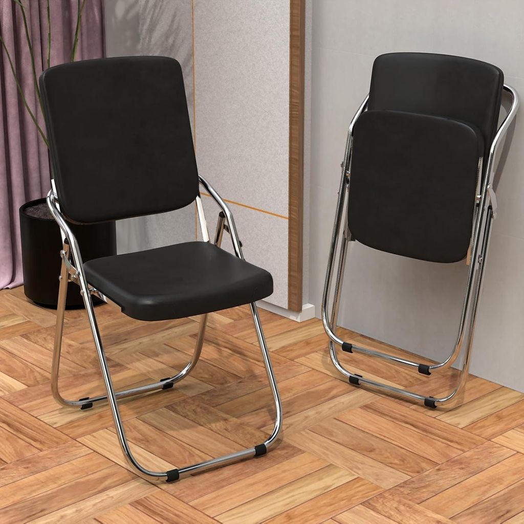 Klappstuhl 2er Set Lounge-Sessel Balkonstuhl mit Polster Produktbild
