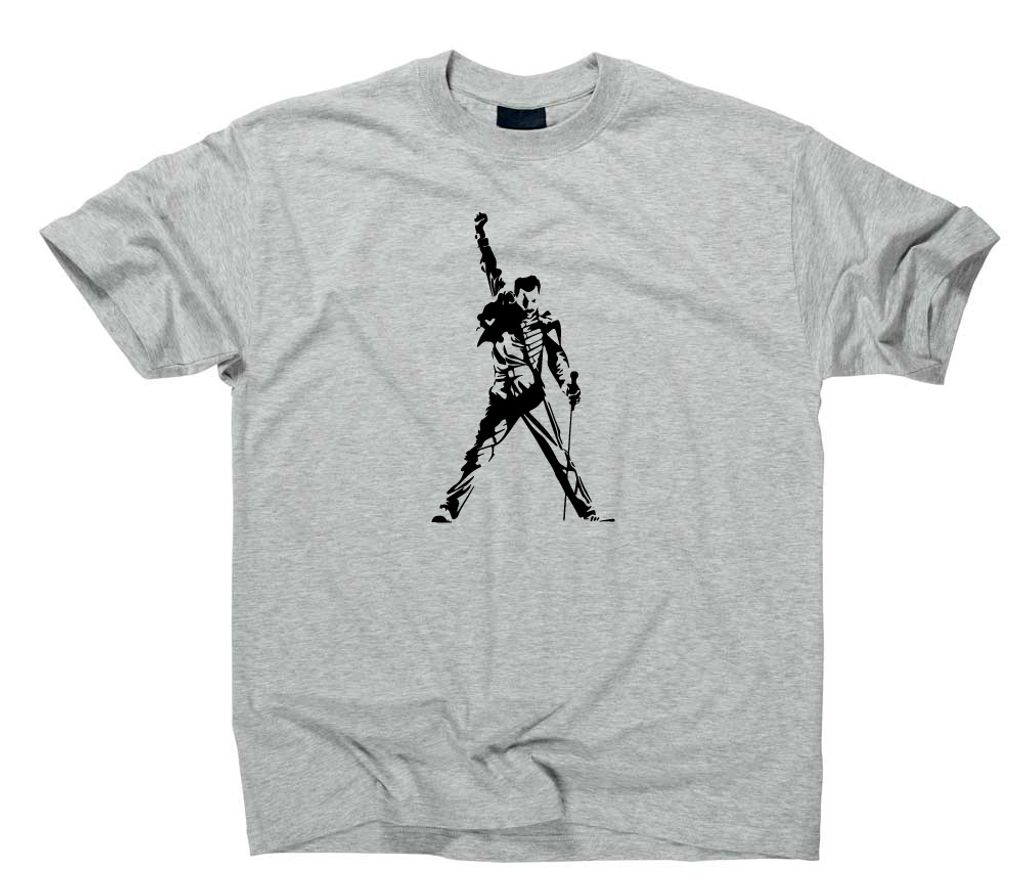 Styletex23 T-Shirt Freddie Fan, sport grey, XXL