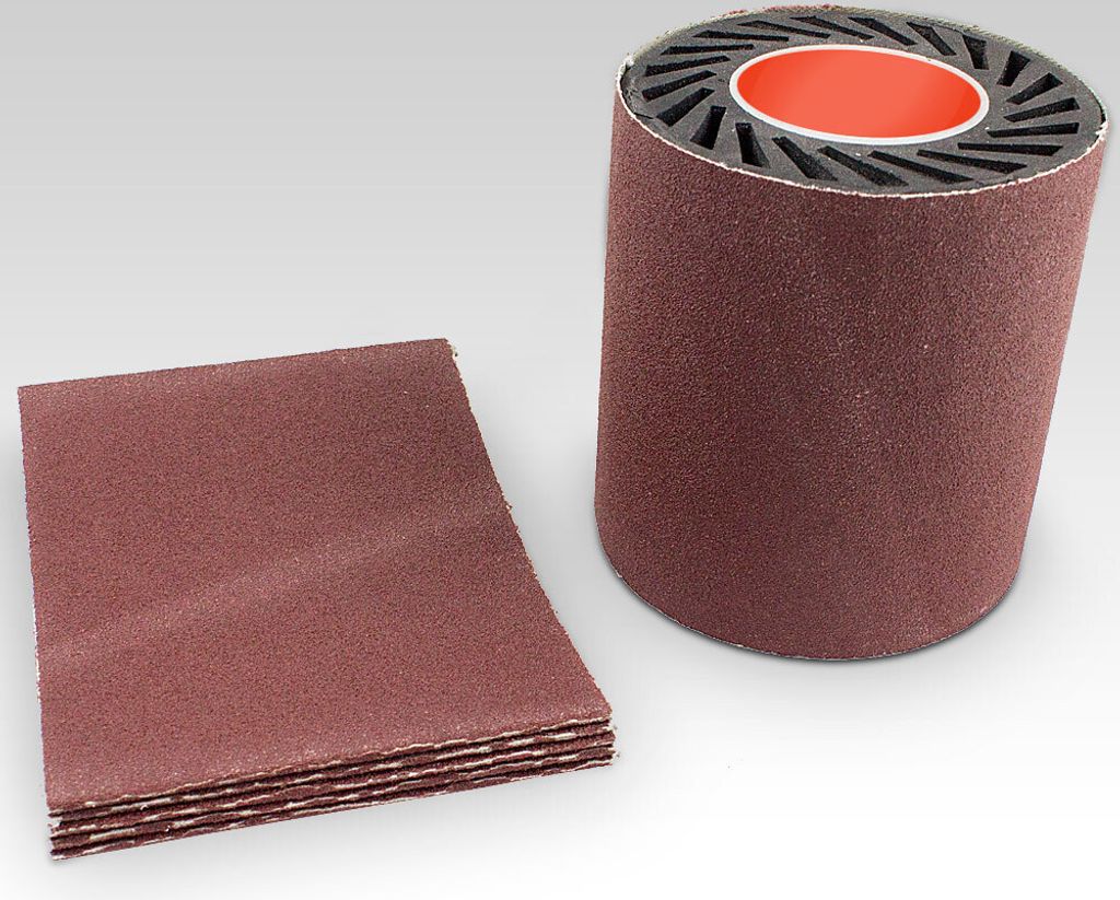 BITUXX 5er Set Schleifband für Expansionswalze 100x284mm / Körnung 120 (ROT), MS-15285