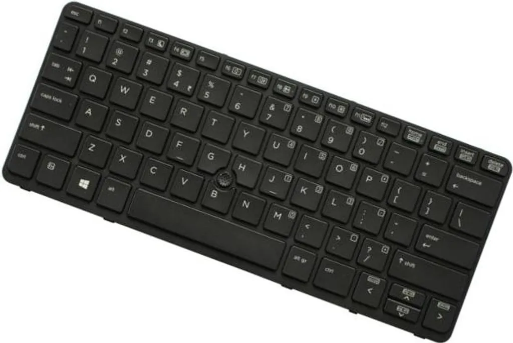 Clavier HP avec stick de pointage intégré noir pour usage professionnel
