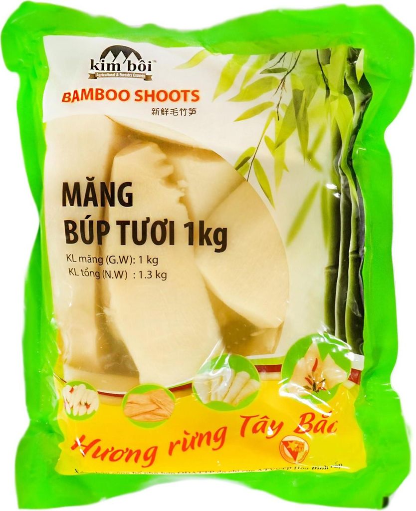Kim Boi Mang Bup Tuoi Bambusstücke 1kg