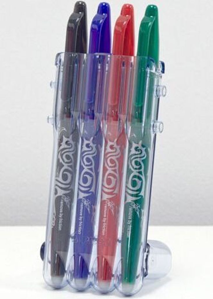 Pilot FriXion Ball, Clip, Nachfüllbar, Schwarz, Blau, Grün, Produktbild 3