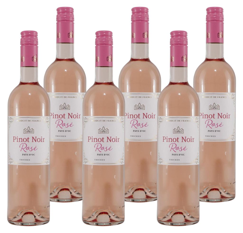 Cave de Vigne Pinot Noir Rosé IGP -trocken- (6 x 0,75L) Produktbild 