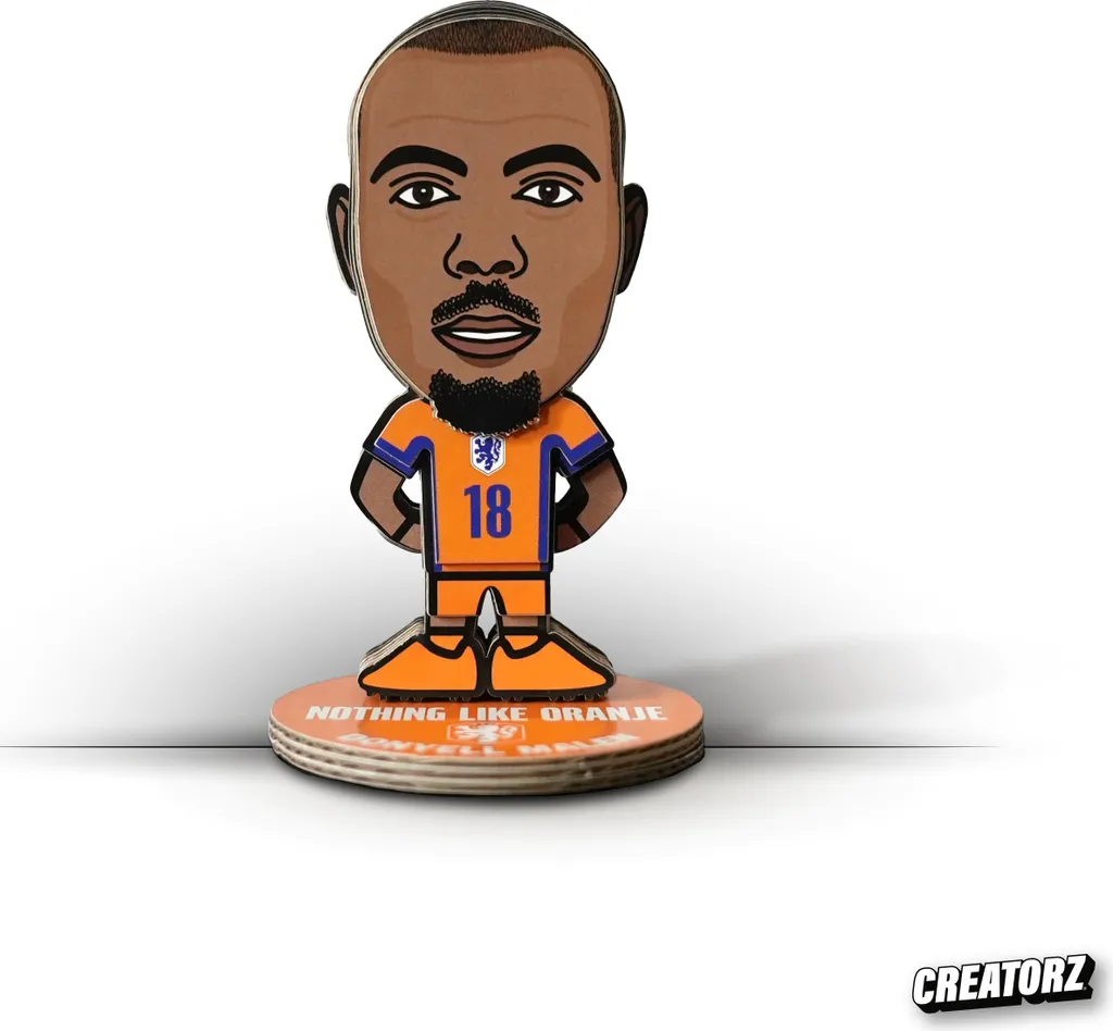 Statue de footballeur Pays-Bas à peindre soi-même - Modèle Donyell 3D
