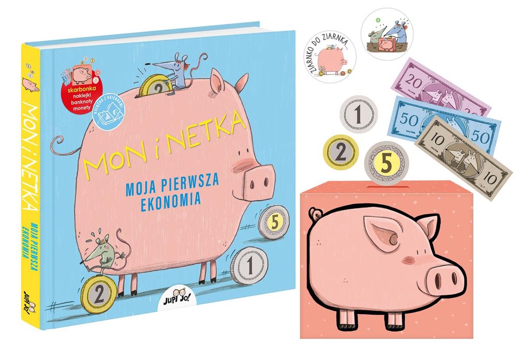 Mon i Netka. Moja pierwsza ekonomia - Montse Junyent, Lucia Serrano, twarda oprawa, 16 stron