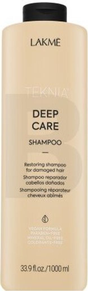 Lakmé Teknia Deep Care Shampoo Pflegeshampoo für trockenes und geschädigtes Haar 1000 ml