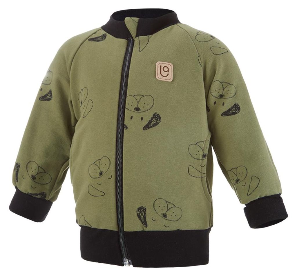 Sweatjacke - Grün Hündchen, 74