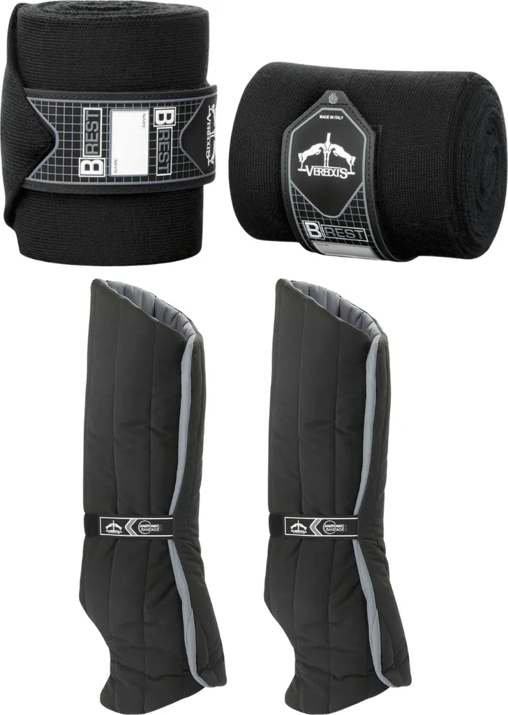 Veredus Kit B-Rest Bandages et Anatomic Bandagier Pads Arrière Noir
