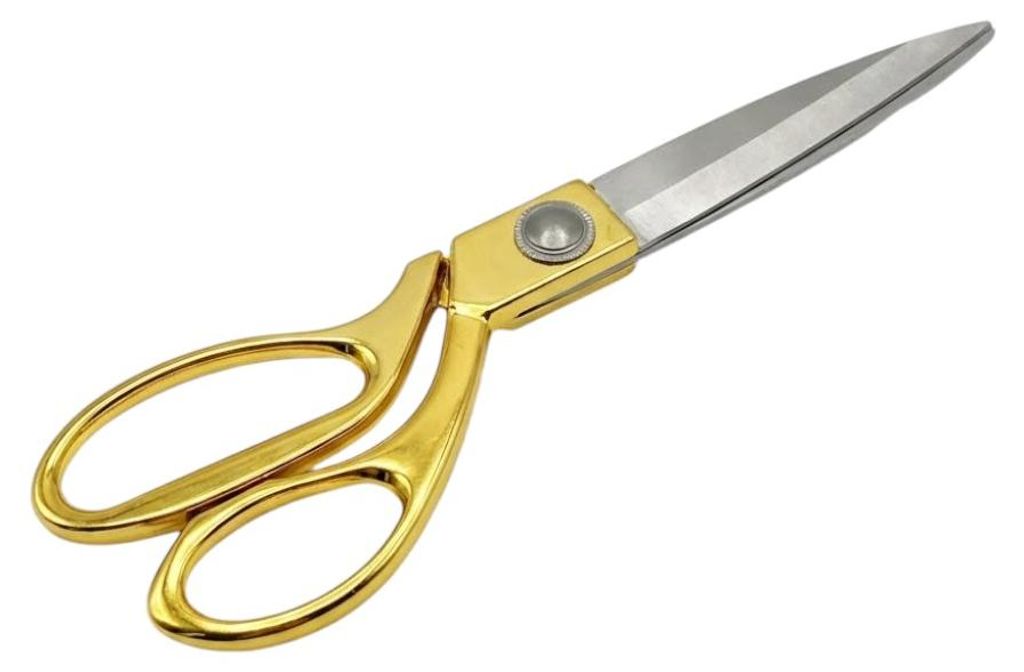 Schneiderschere 20 cm Gold - groß, Metall, scharf für Produktbild 