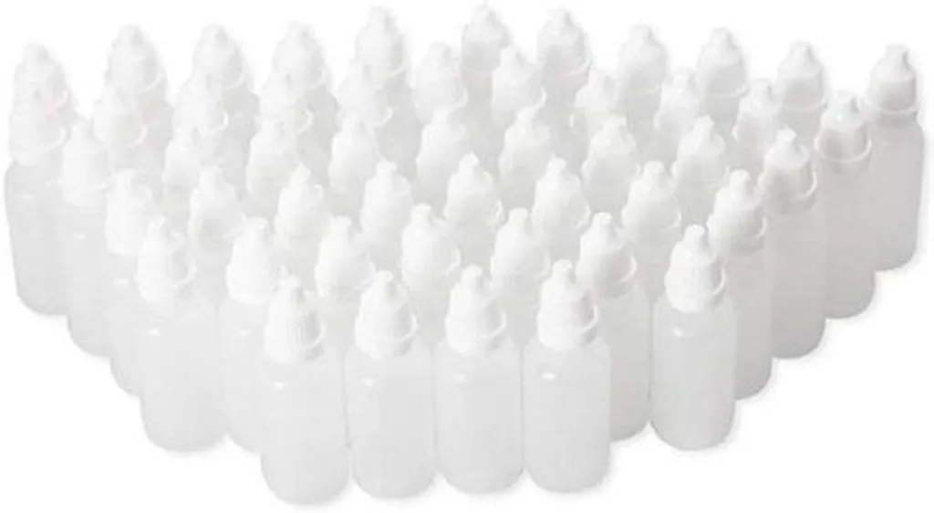 Flacons de voyage 20ml pour e-liquide et huiles, lot de 50 vides