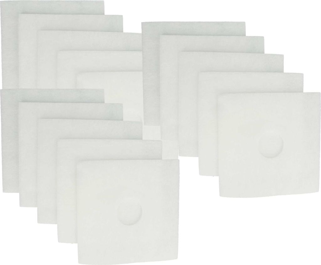 vhbw 15x Luftfilter kompatibel mit Helios ELS-sys GBVEO100, ELS-sys GAVEIO 60, ELSN-Serie, ELF-Serie Lüfter, Ventilator, Lüftungsgerät