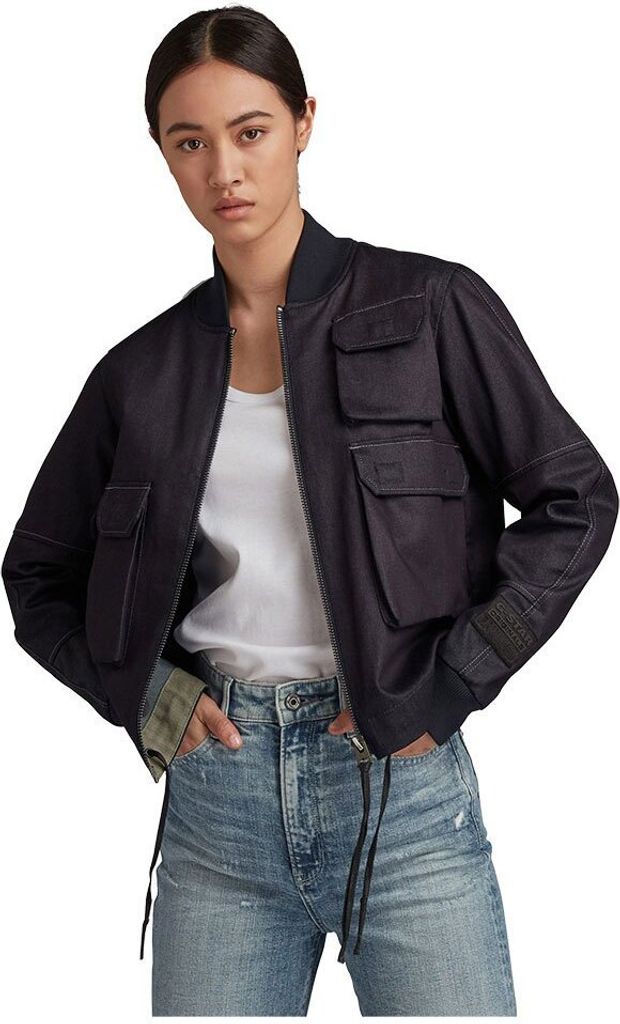 G-star 3d Pocket Bomberjacke Schwarz S Frau Schwarz S