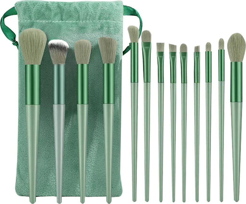 13-teiliges Make-up-Pinsel-Set, Make-up-Pinsel, professioneller Make-up-Pinsel, weiches Make-up-Pinsel-Set mit Plüschtasche für Gesicht, Rouge, L...